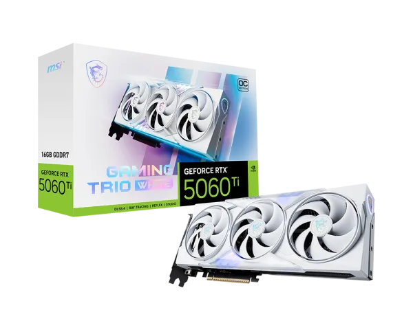 MSI GAMING RTX 5060TI TRIO OC WHITE
